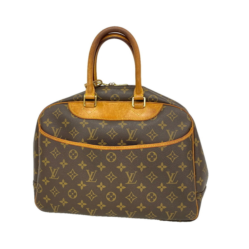Louis Vuitton Monogram Deauville Handbag M47270 Brown Women's